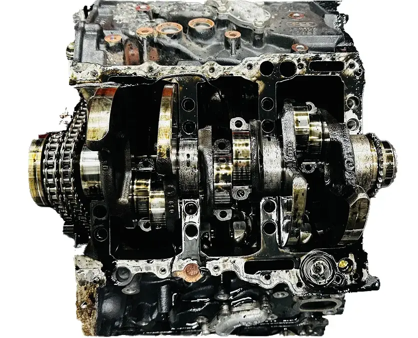 Zadřený klikový hřídel v bloku motoru CRT